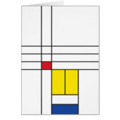 Mondrian II Minimalistisch De Stijl Modernes Art D (Vorne)