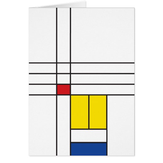 Mondrian II Minimalistisch De Stijl Modernes Art D (Vorne)