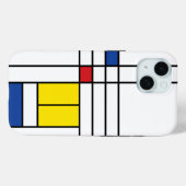 Mondrian II Minimalistisch De Stijl Modernes Art D Case-Mate iPhone Hülle (Rückseite (Horizontal))