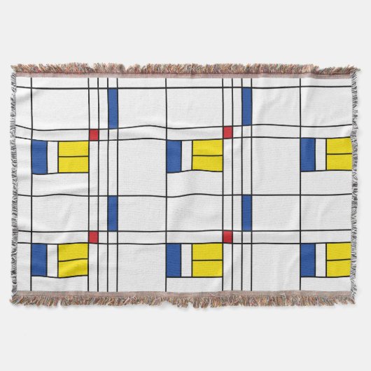 Mondrian II Minimalistisch De Stijl Modernes Art D Decke (Vorderseite)