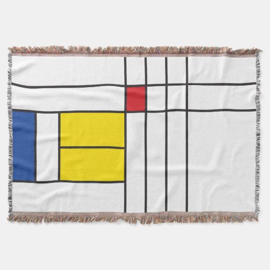 Mondrian II Minimalistisch De Stijl Modernes Art D Decke (Vorderseite)