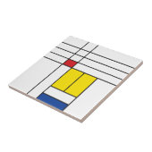 Mondrian II Minimalistisch De Stijl Modernes Art D Fliese (Seite)