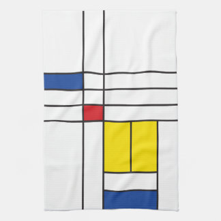 Mondrian II Minimalistisch De Stijl Modernes Art D Geschirrtuch