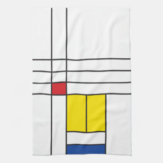 Mondrian II Minimalistisch De Stijl Modernes Art D Geschirrtuch