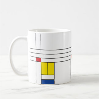 Mondrian II Minimalistisch De Stijl Modernes Art D Kaffeetasse