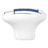 Mondrian II Minimalistisch De Stijl Modernes Art D Keramikknauf (Seitenansicht)