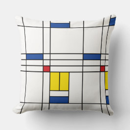 Mondrian II Minimalistisch De Stijl Modernes Art D Kissen