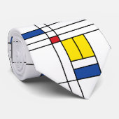 Mondrian II Minimalistisch De Stijl Modernes Art D Krawatte (Gerollt)