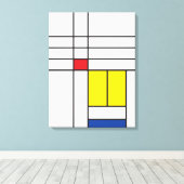 Mondrian II Minimalistisch De Stijl Modernes Art D Leinwanddruck (Insitu (Holzboden))