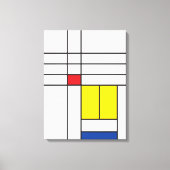 Mondrian II Minimalistisch De Stijl Modernes Art D Leinwanddruck (Vorderseite)