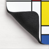 Mondrian II Minimalistisch De Stijl Modernes Art D Mousepad (Ecke)