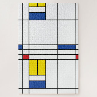 Mondrian II Minimalistisch De Stijl Modernes Art D Puzzle