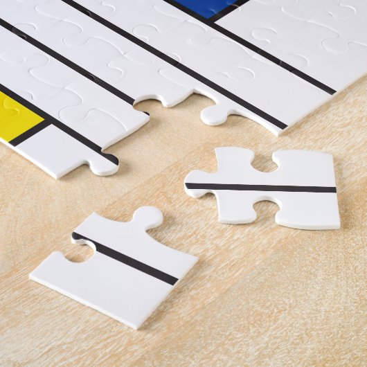 Mondrian II Minimalistisch De Stijl Modernes Art D Puzzle (Seite)
