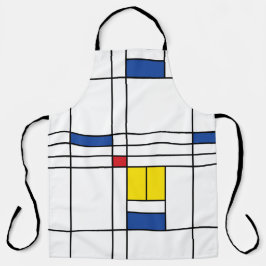 Mondrian II Minimalistisch De Stijl Modernes Art D Schürze