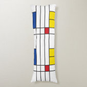 Mondrian II Minimalistisch De Stijl Modernes Art D Seitenschläferkissen (Vorderseite Vertikal)
