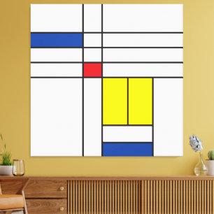 Mondrian II Minimalistischer De Stijl Moderne Kuns Leinwanddruck