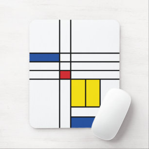 Mondrian II Minimalistischer De Stijl Moderne Kuns Mousepad