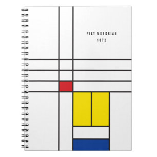 Mondrian II Minimalistischer De Stijl Moderne Kuns Notizblock