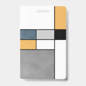 Mondrian Inspiration Ausweis (Rückseite)