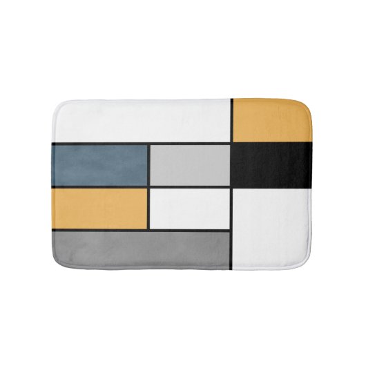 Mondrian Inspiration Badematte (Vorderseite)