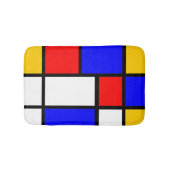 Mondrian-Inspiration Badematte (Vorderseite)