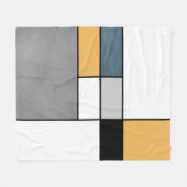 Mondrian Inspiration Fleecedecke (Vorderseite (Horizontal))