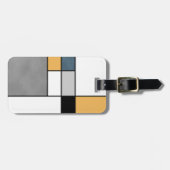 Mondrian Inspiration Gepäckanhänger (Vorderseite horizontal)