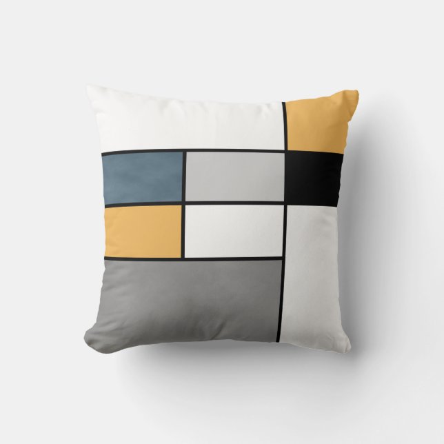 Mondrian Inspiration Kissen (Vorderseite)