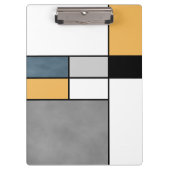 Mondrian Inspiration Klemmbrett (Vorderseite)