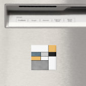 Mondrian Inspiration Magnet (In Situ (Geschirrspüler))