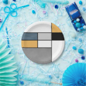 Mondrian Inspiration Pappteller (Party)