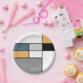 Mondrian Inspiration Pappteller (Party)
