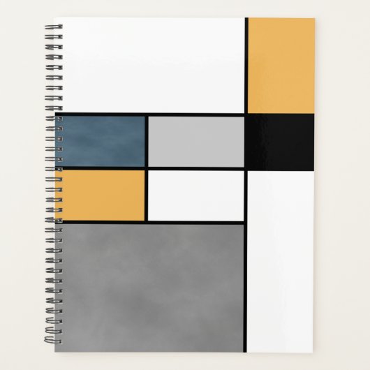 Mondrian Inspiration Planer (Vorderseite)