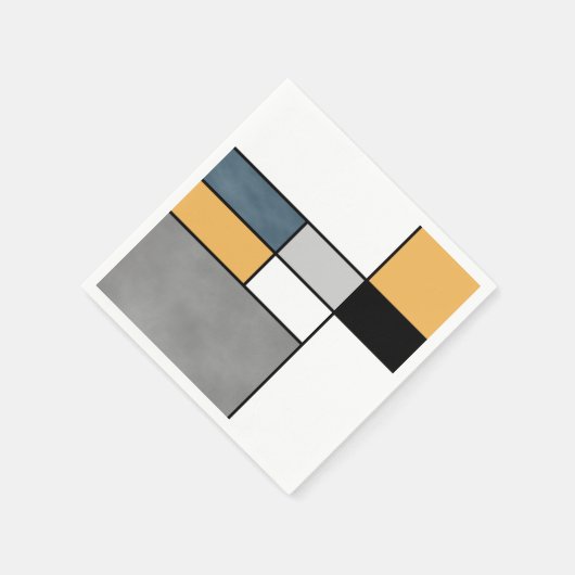 Mondrian Inspiration Serviette (Ecke)