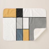 Mondrian Inspiration Sherpadecke (Vorderseite (Horizontal))