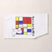 Mondrian Inspired Chamomile Handtuch (Handtuch)