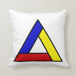 Mondrian Inspiriert Abstrakte Dreieckskunst Kissen