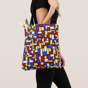 Mondrian Inspiriert Doodle Tasche