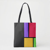 Mondrian Inspiriert Farbblock Tasche (Vorderseite)