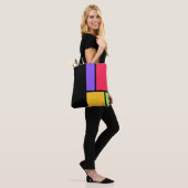 Mondrian Inspiriert Farbblock Tasche (Am Model)