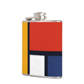 Mondrian Inspiriert Flachmann (Links)