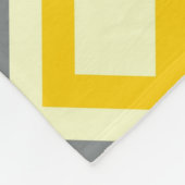MONDRIAN INSPIRIERT - GELB & GRAU FLEECEDECKE (Ecke)