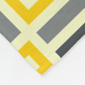 MONDRIAN INSPIRIERT - GELB & GRAU FLEECEDECKE (Ecke)
