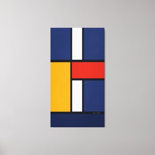 Mondrian Inspiriert Leinwanddruck (Vorderseite)