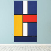 Mondrian Inspiriert Leinwanddruck (Insitu (Holzboden))