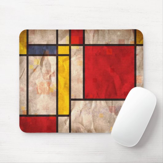 Mondrian Inspiriert Mousepad (Mit Mouse)