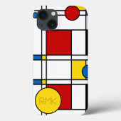 Mondrian Inspiriert Neo-Plastizismus Abstrakt Case-Mate iPhone Hülle (Rückseite)