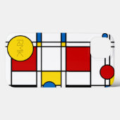 Mondrian Inspiriert Neo-Plastizismus Abstrakt Case-Mate iPhone Hülle (Rückseite (Horizontal))