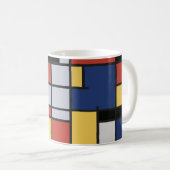 Mondrian-Inspiriert Tasse (VorderseiteRechts)