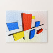 Mondrian inspirierte 3D Puzzle (Horizontal)